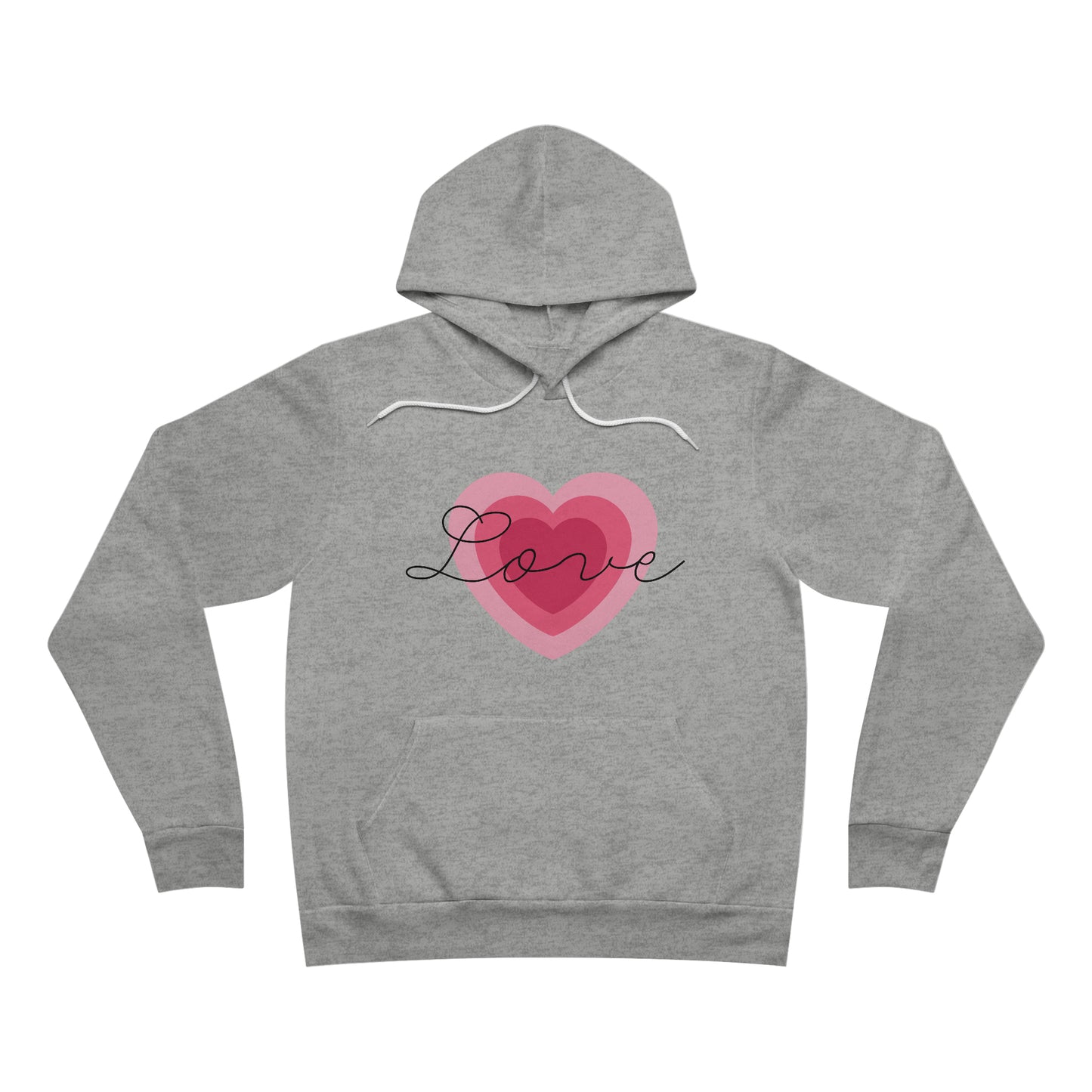 Love Heart - Unisex Sponge Fleece Pullover Hoodie