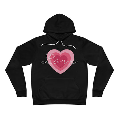 Love Heart - Unisex Sponge Fleece Pullover Hoodie