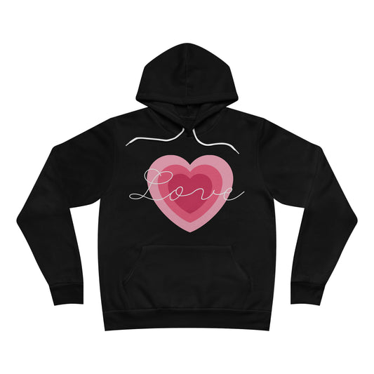 Love Heart - Unisex Sponge Fleece Pullover Hoodie