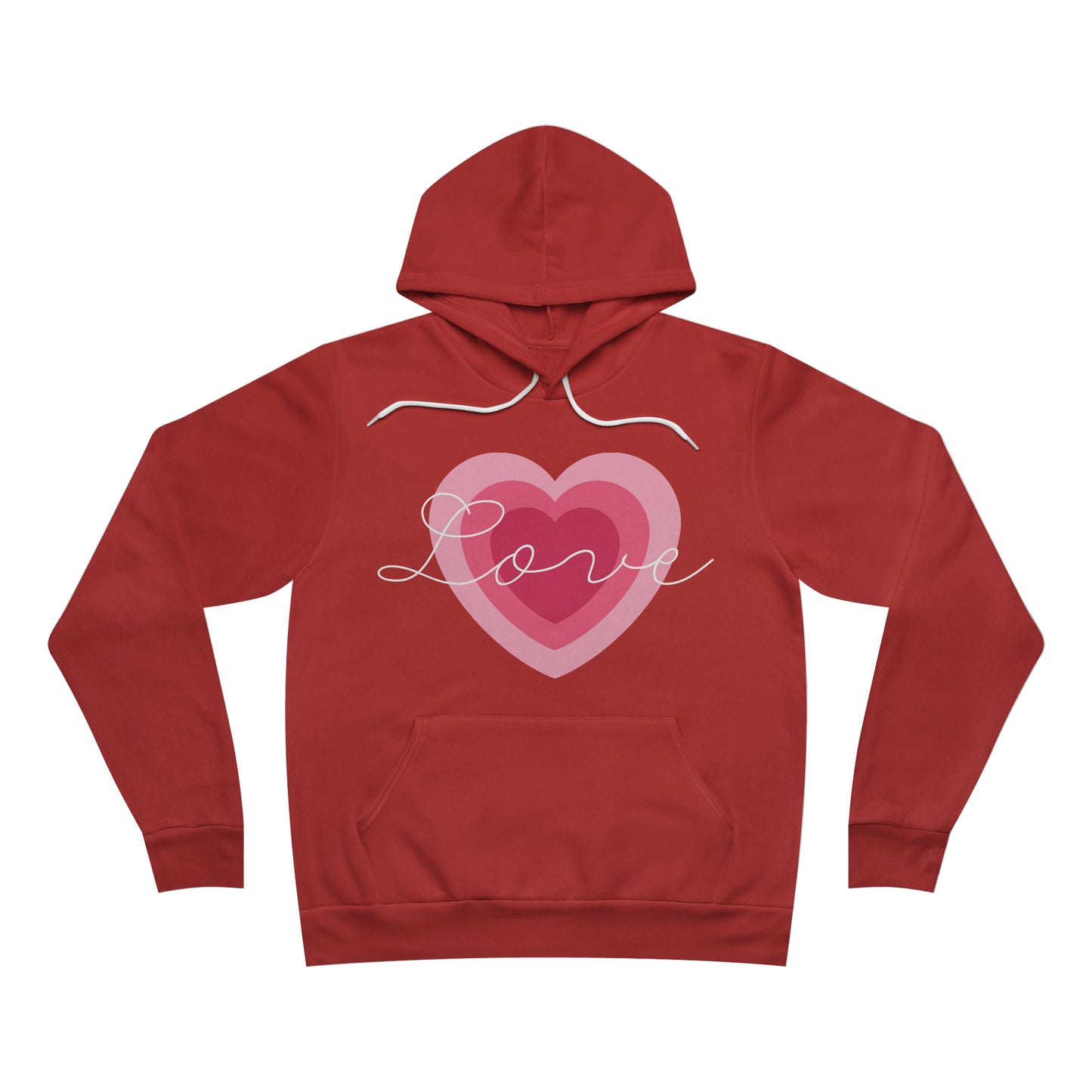 Love Heart - Unisex Sponge Fleece Pullover Hoodie