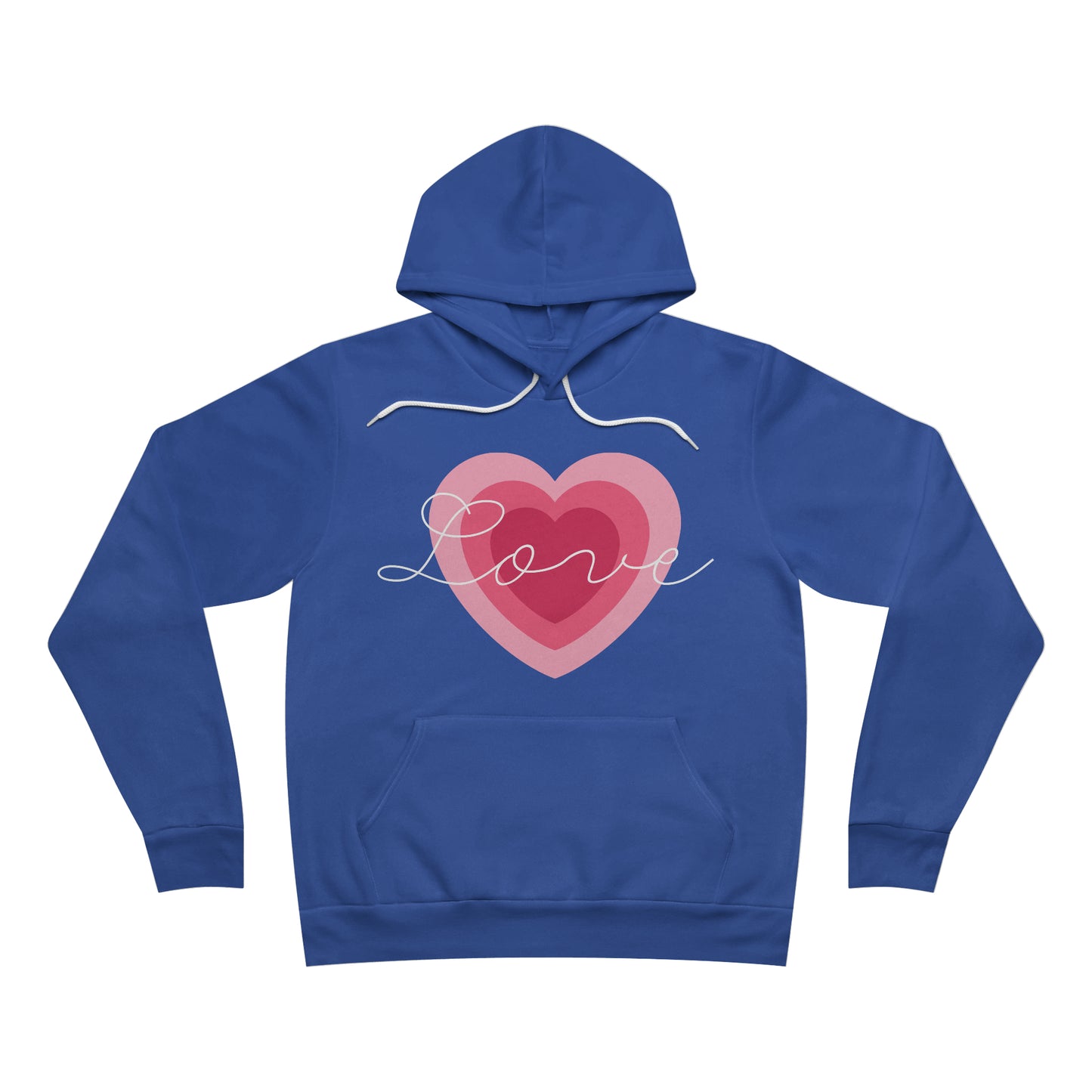 Love Heart - Unisex Sponge Fleece Pullover Hoodie