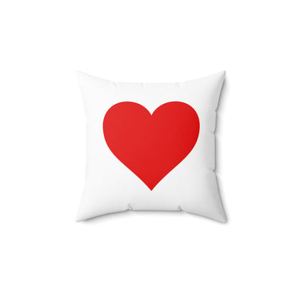 Valentine's Day Pillow 14" x 14" - Tic-tac-toe hearts