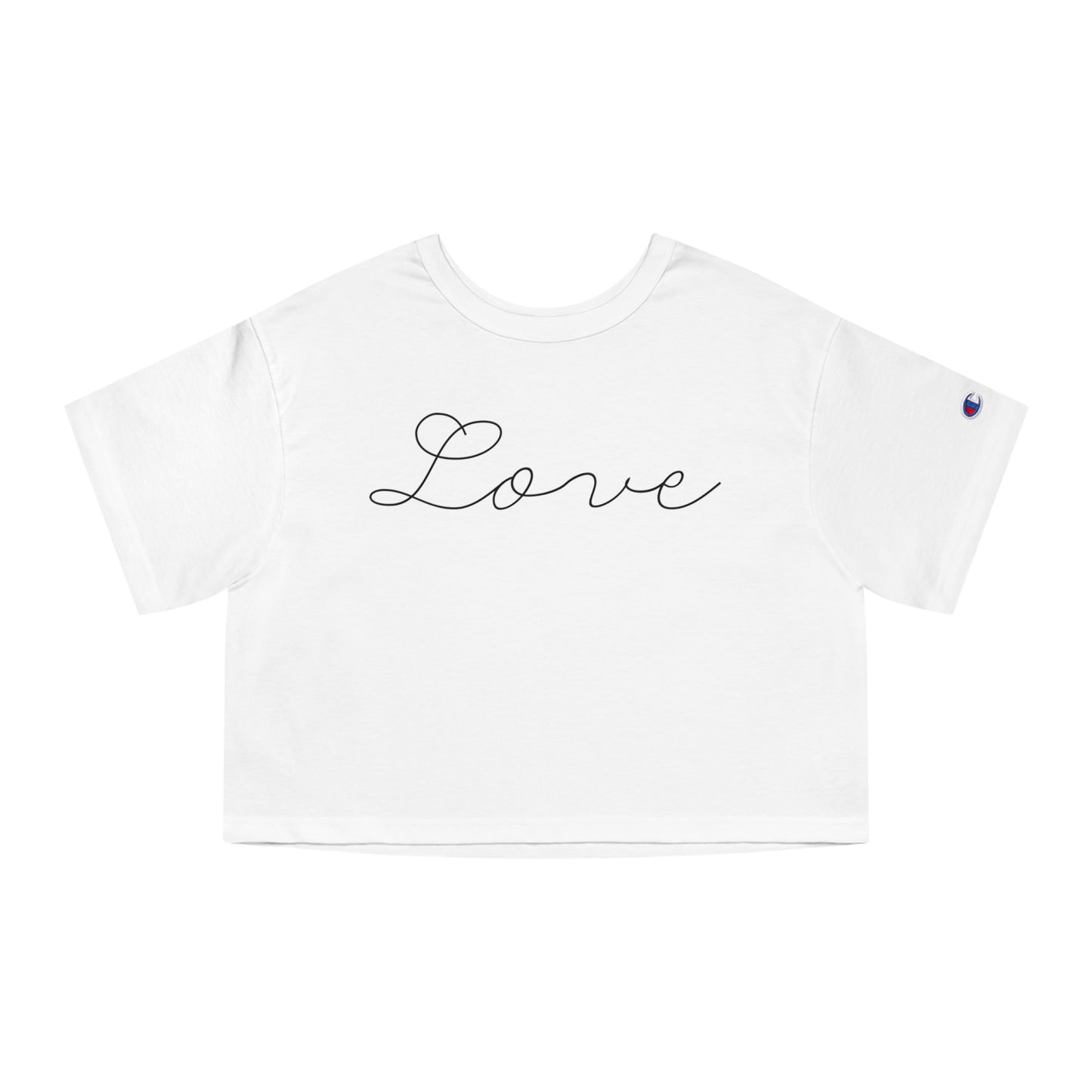 Love Crop Tee Shirt - Valentine’s Day