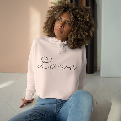 Love Script - Crop Hoodie