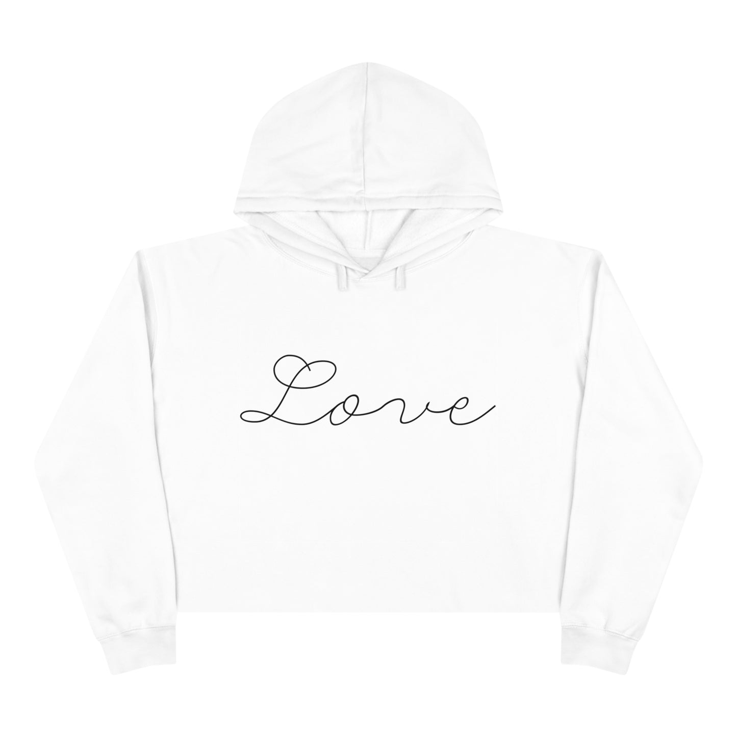 Love Script - Crop Hoodie