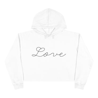 Love Script - Crop Hoodie