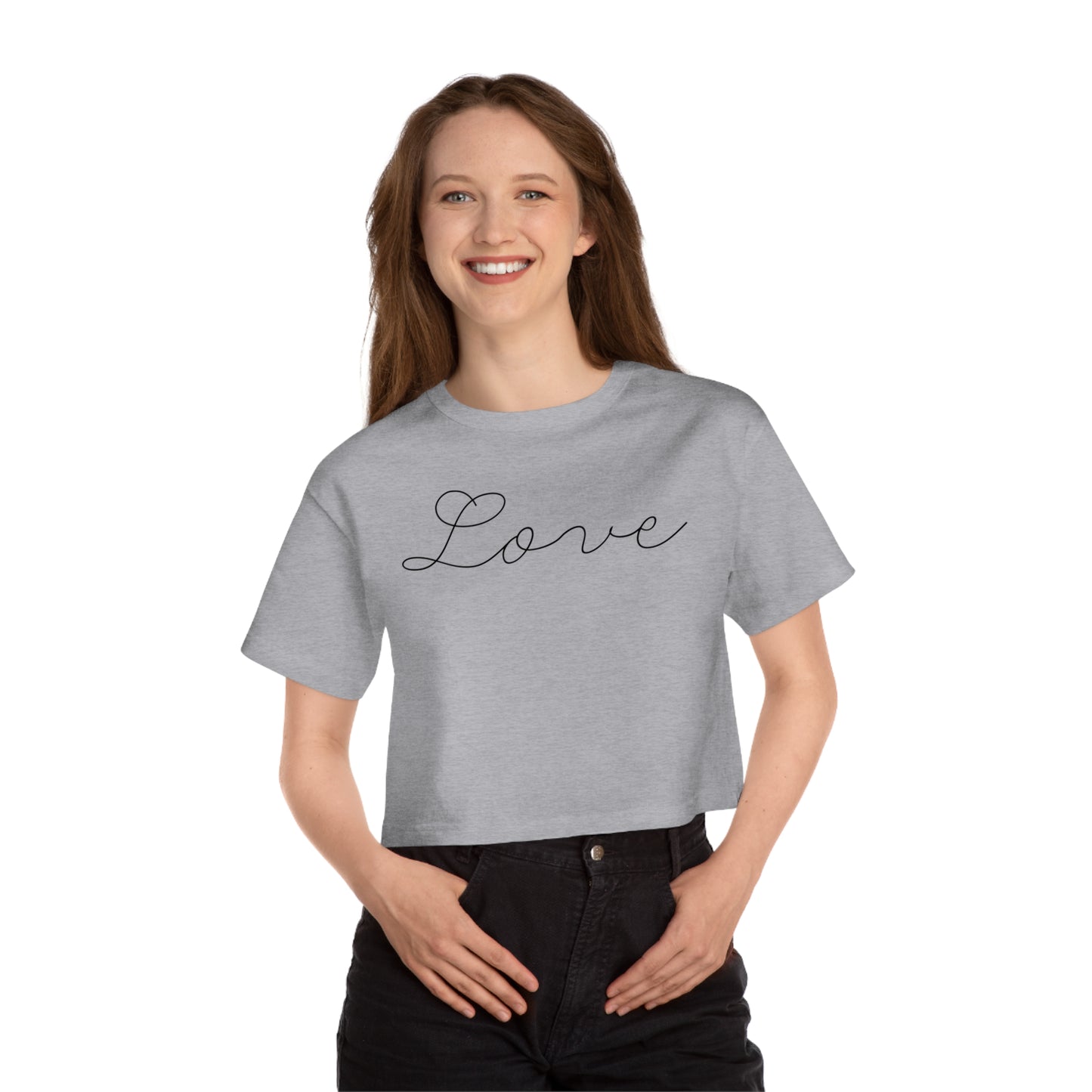 Love Crop Tee Shirt - Valentine’s Day