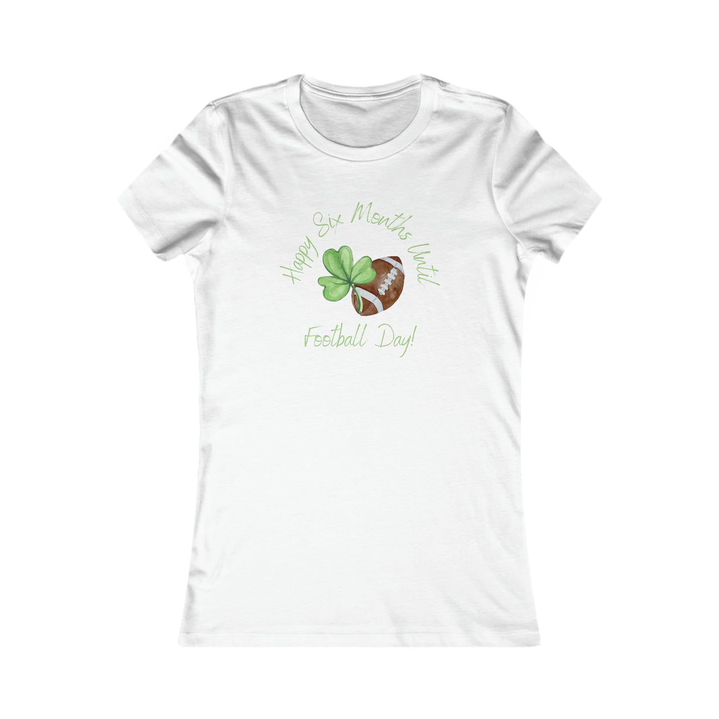 St. Patrick's Day Funny Football Tee - Ladies Fit