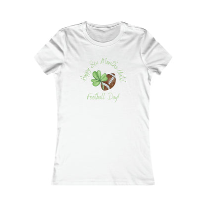 St. Patrick's Day Funny Football Tee - Ladies Fit