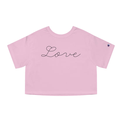 Love Crop Tee Shirt - Valentine’s Day