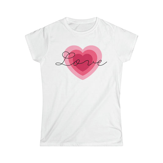 Love with Hearts - Valentine's Day - Cute Women's T-Shirt