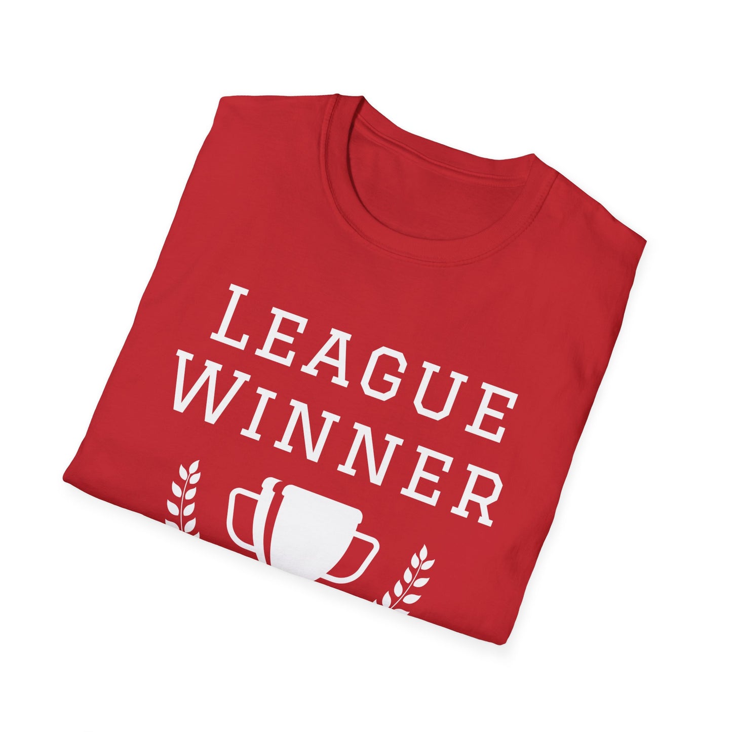 Fantasy Football League Winner T-Shirt - The Rest of You Suck - Trophy with Laurels