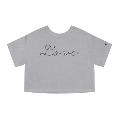 Love Crop Tee Shirt - Valentine’s Day