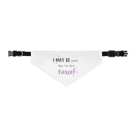 Small but Fierce Pet Bandana Collar