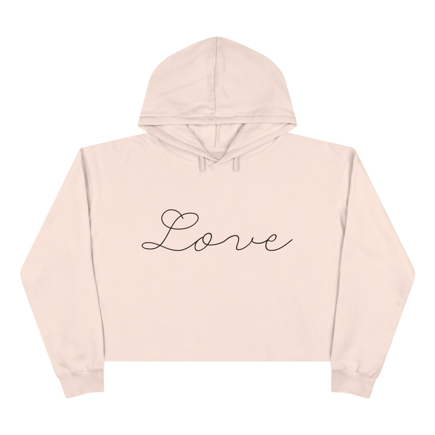 Love Script - Crop Hoodie