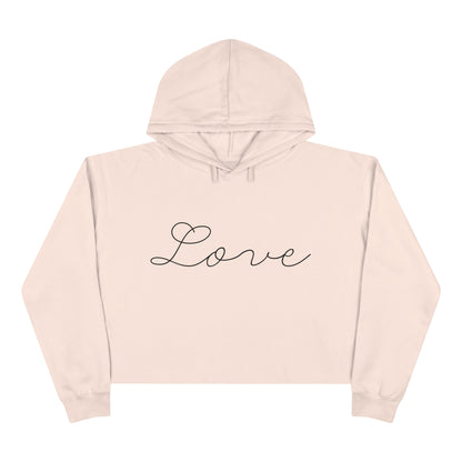 Love Script - Crop Hoodie