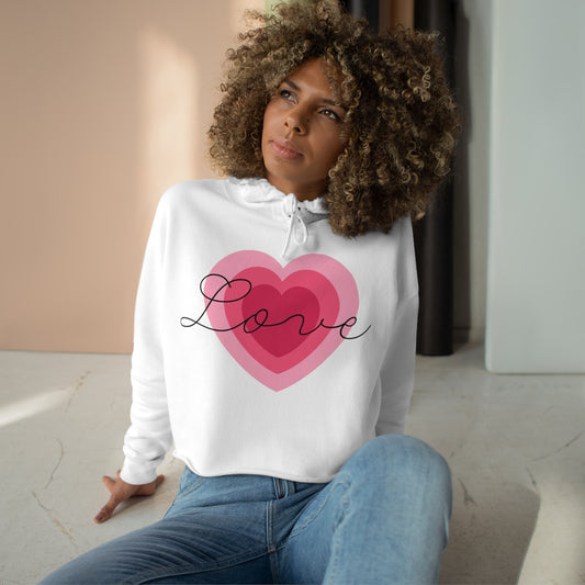 Love Heart - Crop Hoodie