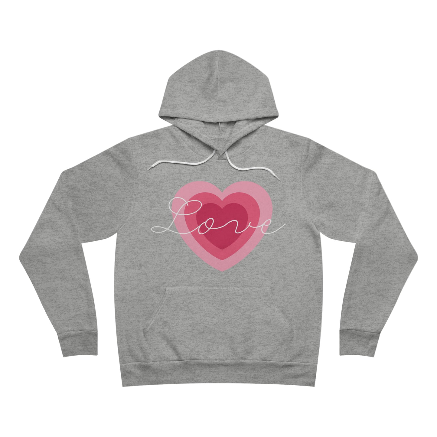 Love Heart - Unisex Sponge Fleece Pullover Hoodie