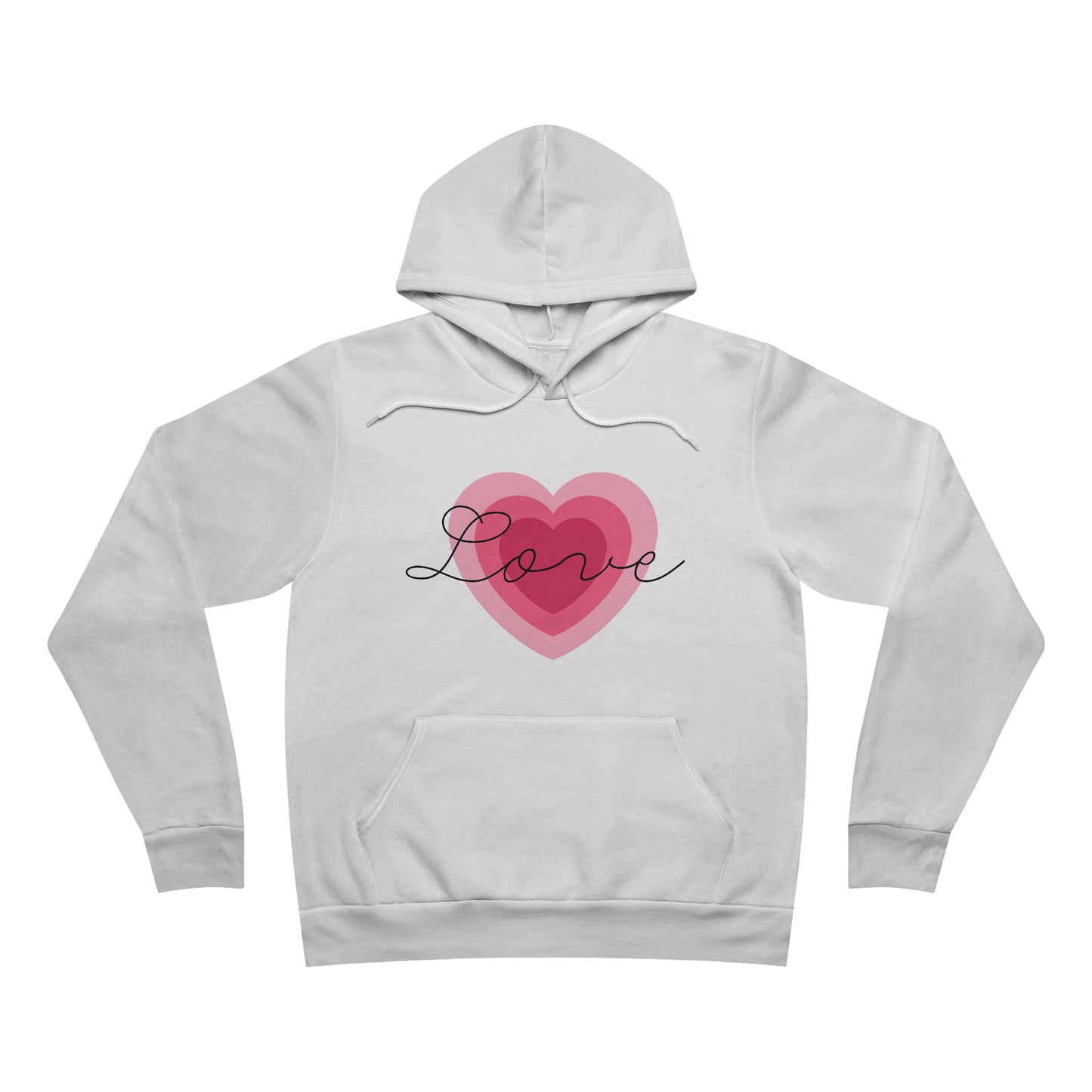 Love Heart - Unisex Sponge Fleece Pullover Hoodie