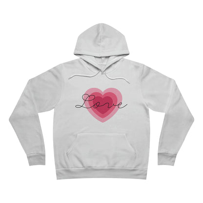 Love Heart - Unisex Sponge Fleece Pullover Hoodie